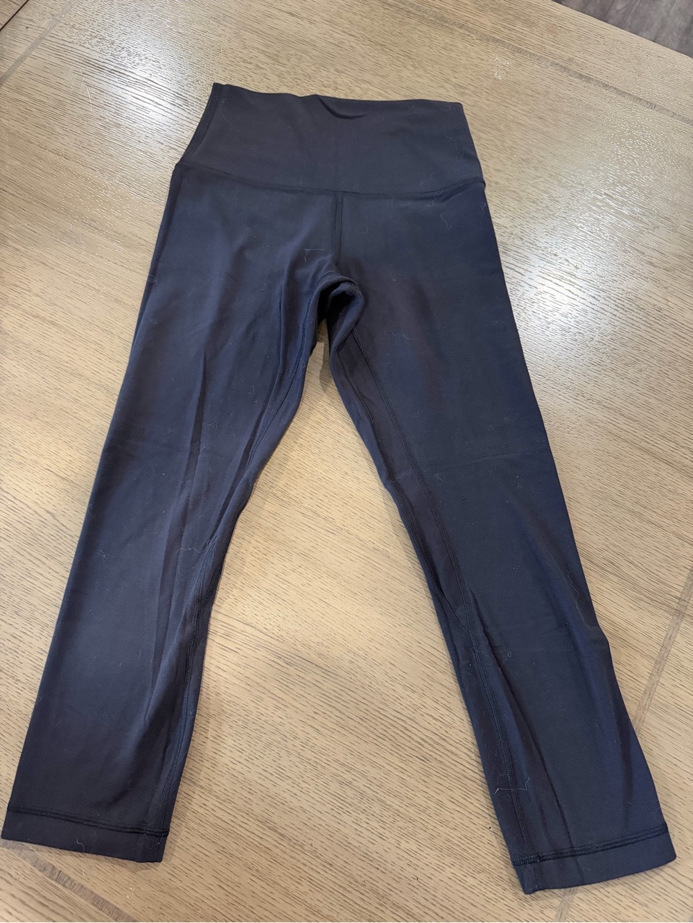 High-Waist Black Active Leggings kapri